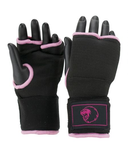 Super Pro Combat Gear Binnenhandschoenen Met Bandage Zwart/Roze