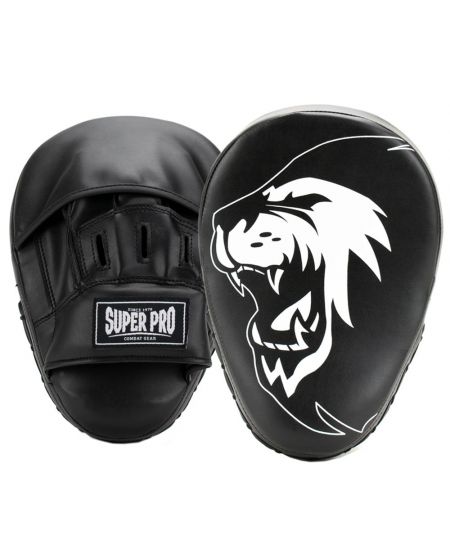 Super Pro Curved Handpads PU - Zwart/Wit