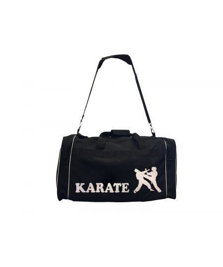 Essimo Sporttas Karate met Silhouet - Zwart/Wit