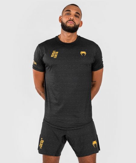 Venum x Ares 2.0 Dry Tech T-shirt - Zwart/Goud