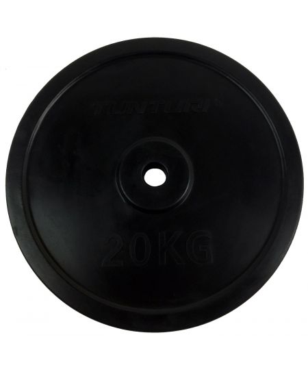 Tunturi Halterschijf - Halter gewichten - 1x 20kg - 30mm - Rubber