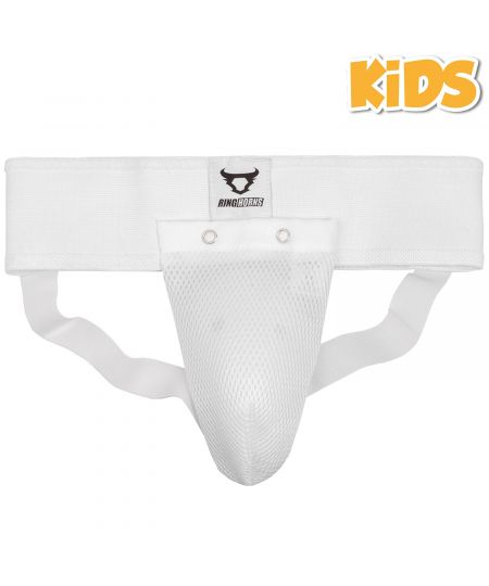 Ringhorns Charger Kids Groin Guard & Support - White