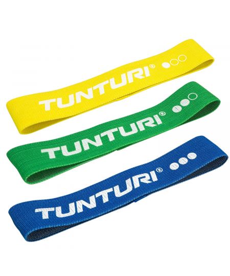 Tunturi Weerstandsbandset textiel - resistance bands - 3 weerstanden