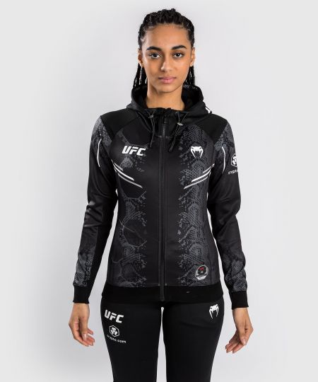 UFC Adrenaline by Venum Authentic Fight Night Walkout Hoodie voor Vrouwen - Zwart