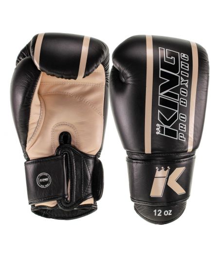 King PRO BOXING (Kick)Bokshandschoenen Elite 4 Zwart/Beige