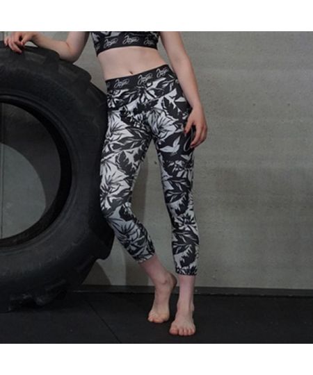 Joya Flower Legging - Zwart/Wit