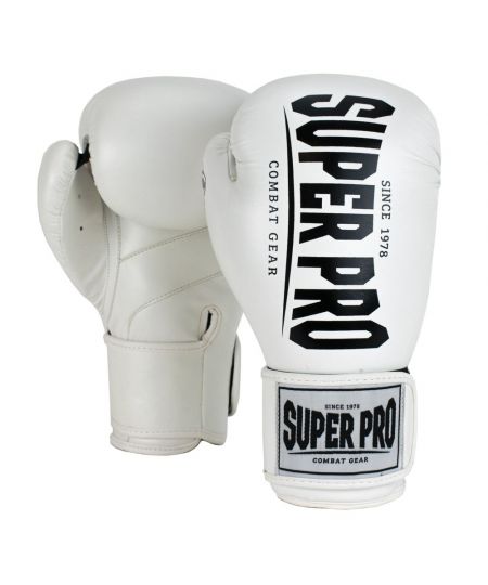 Super Pro Combat Gear Champ (kick)bokshandschoenen Wit/Zwart