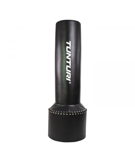 Tunturi Bokszak staand - Vrijstaande bokspaal - Makkelijk verplaatsbaar - Met zand vulbare voet - Zwart