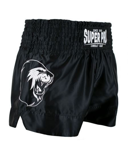 Super Pro Kickboksbroekje Hero - Zwart/Wit
