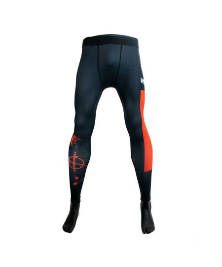 Super Pro Combat Gear Legging Men Zwart/Rood