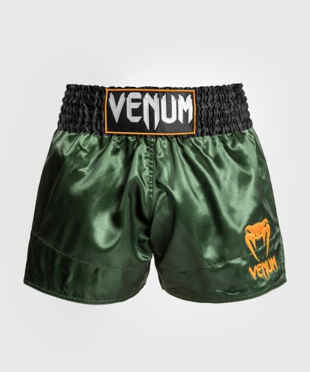 Venum Classic Muay Thai Short - Groen/Zwart/Goud