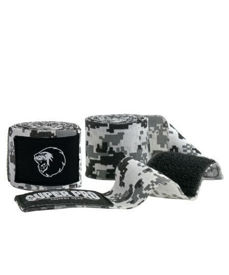 Super Pro Combat Gear Bandages Camo Zwart/Grijs/Wit