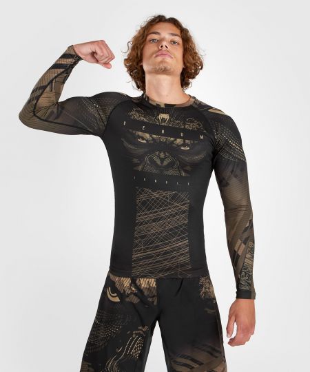 Venum Gorilla Jungle Rashguard Lange Mouwen - Zwart/Zand