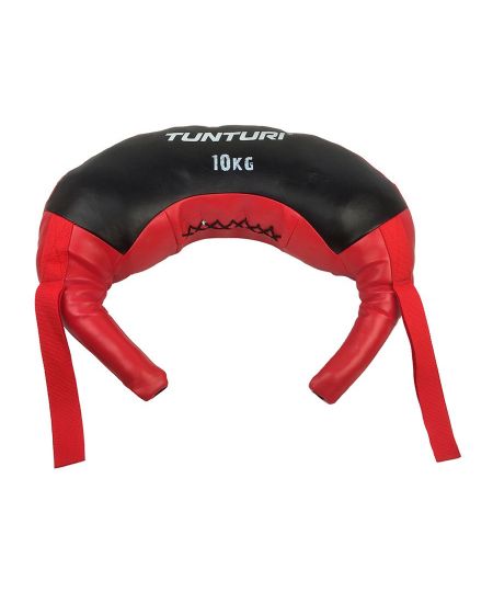 Tunturi Bulgarian bag gewicht 10kg - Fitness sandbag voor krachttraining - Powerbag Rood