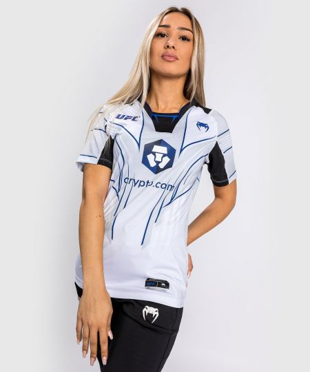 UFC Venum Authentic Fight Night 2.0 Dames Walkout Jersey - Wit/Blauw