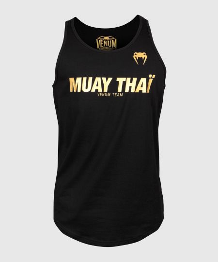Venum  Muay Thai VT Tank Top - Zwart/Goud