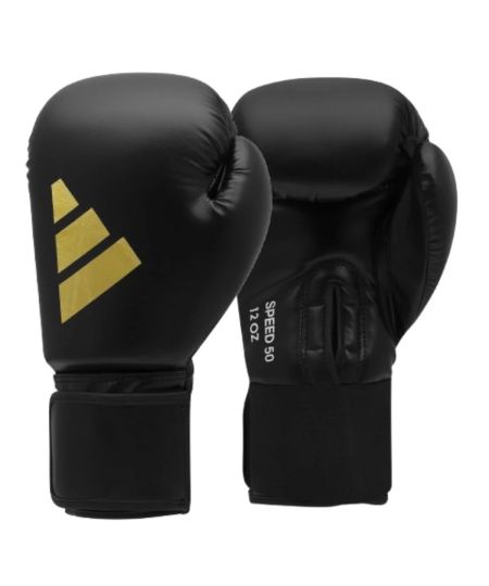 adidas Speed 50 Bokshandschoenen - Zwart Goud