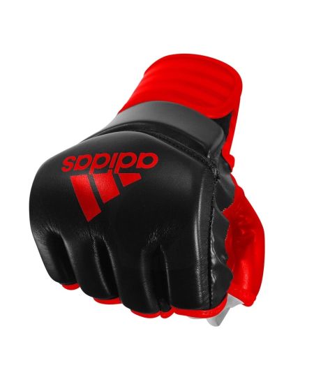 Adidas traditionele grapplinghandschoen - Zwart/Rood