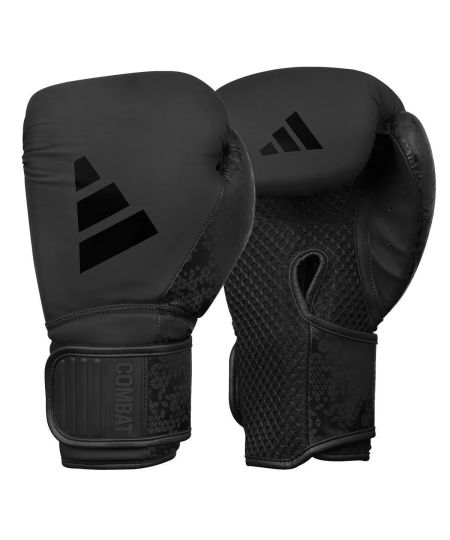 Adidas Combat 50 (kick)bokshandschoenen - Zwart/Zwart