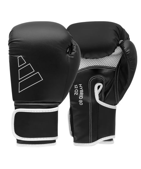 Adidas (kick)Bokshandschoenen Hybrid 80 Zwart/Wit