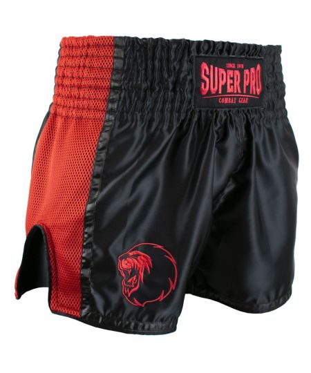 Super Pro Kickboks Broekje Brave - Zwart/Rood