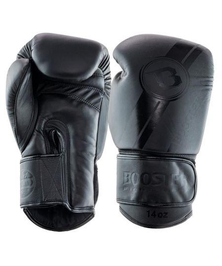 Booster (Kick)bokshandschoenen BGL V3 Dark Side - (Leer) Zwart