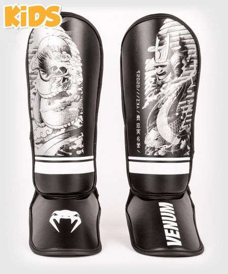 Venum  Kickboks Scheenbeschermers YKZ21 - voor Kids - Zwart/Wit