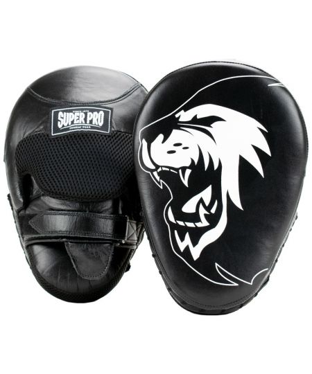 Super Pro Combat Gear Handpads Curved Leder