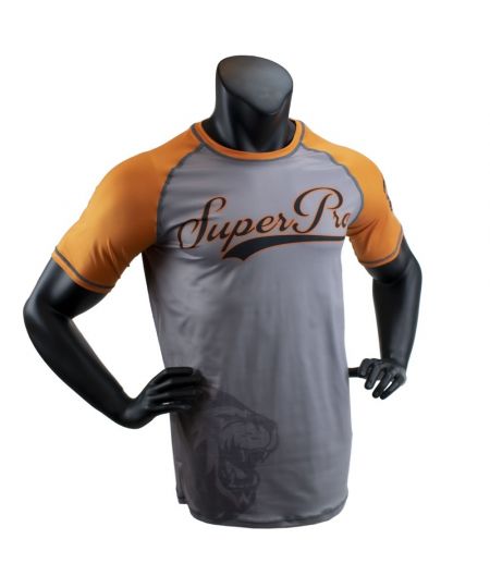 Super Pro T-Shirt Challenger - Grijs/Oranje/Zwart