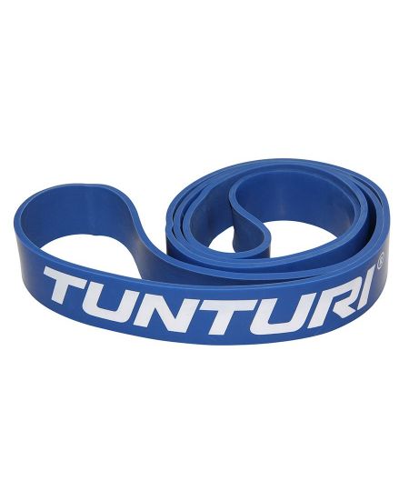 Tunturi Power Band - Weerstandsband - Fitness Elastiek - Heavy - Blauw