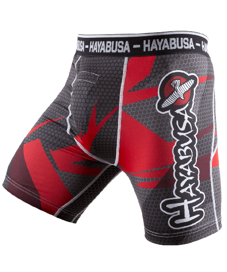 Hayabusa Compressie broekje Metaru 47 Silver - Rood