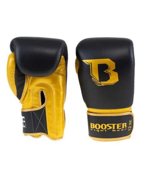 Booster Fight Gear Rapid Strike bokshandschoenen (klittenband)- Zwart/Goud