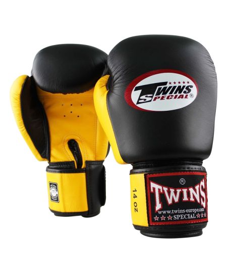 Twins Bokshandschoen 3-2T Geel/Zwart