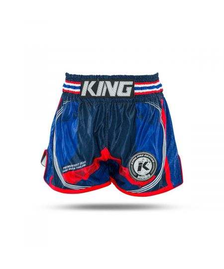 King Pro Boxing Kickboksbroekje FLAG 2 - Rood/Blauw