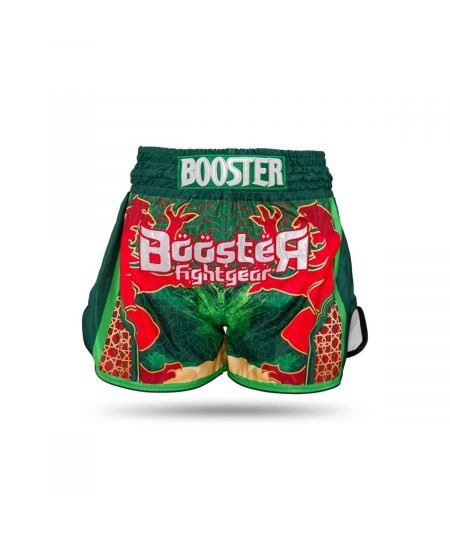Booster Kickboksbroekje TBT Country MA - Groen/Wit/Rood