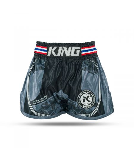King Pro Boxing Kickboksbroekje FLAG 1 - Zwart/Blauw