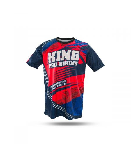 King Pro Boxing T-Shirt FLAG TEE 2 - Rood/Blauw