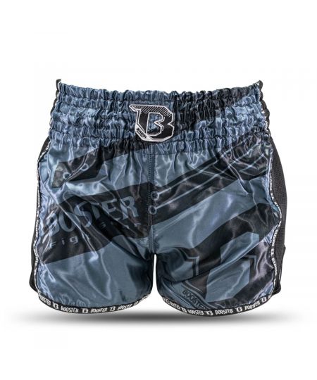 Booster Kids Kickboksbroekje TBT ELITE 1 - Zwart/Blauw