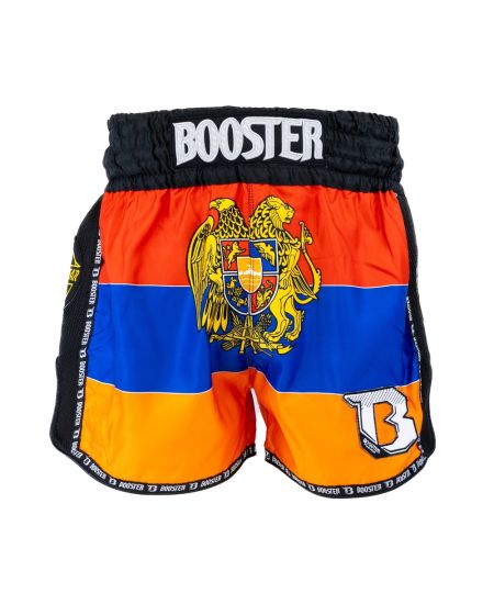 Booster Kickboksbroekje TBT Country Armenia - Rood/Blauw/Orange