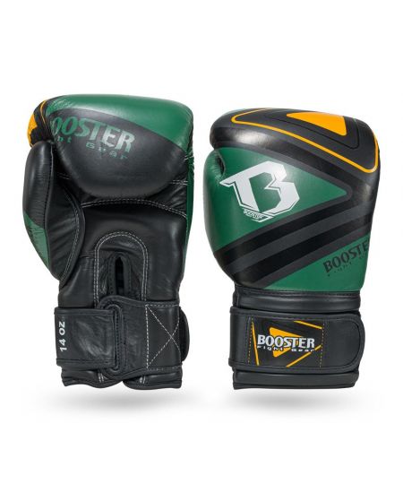 Booster PRO (Kick)bokshandschoen V10 - Zwart/Groen/Geel