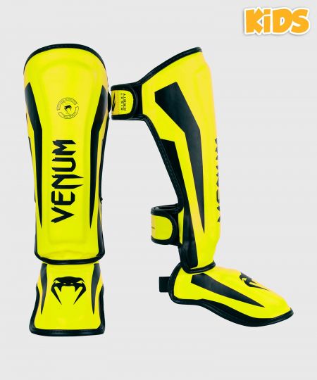 Venum  Elite Kickboks Scheenbeschermers Kids - Exclusive - Neon Geel