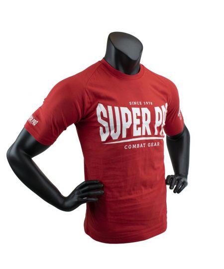 Super Pro T-Shirt S.P. Logo - Rood/Wit