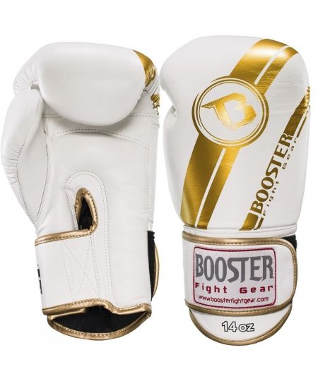 Booster (Kick)Bokshandschoenen V3 - Wit/Goud