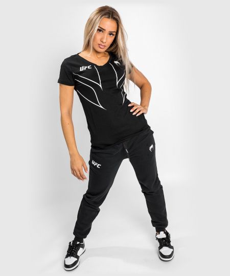 UFC Venum Fight Night 2.0 Replica Dames-T-shirt - Zwart