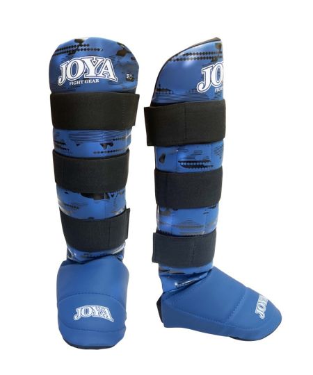 Joya Kinder Camo V2 Scheenbeschermers - Blauw/Zwart