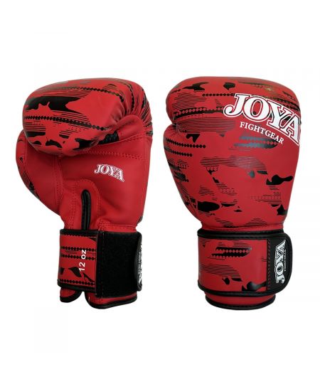 Joya Kinder Camo V2 (Kick) Bokshandschoenen - Rood/Zwart
