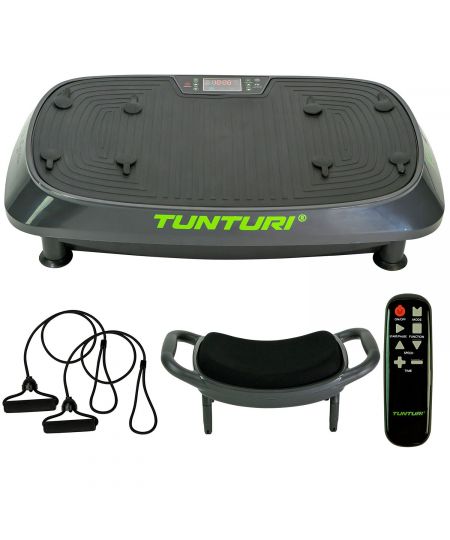Tunturi Cardio Fit V20 Trilplaat fitness met stoel - Vibration plate met 30 snelheden en 3 programma's - Vibratie en Oscillatie