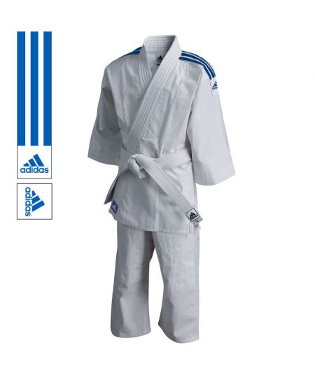 adidas Judopak J200 Evolution Wit/Blauw