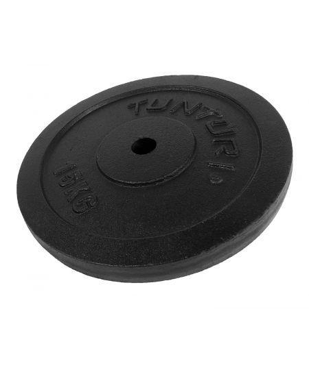 Tunturi Halterschijf - Halter gewichten - 1 x 15 kg - п 30 mm - Gietijzer