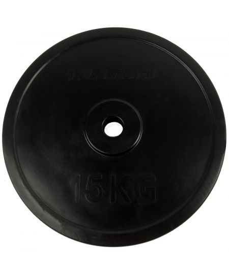 Tunturi Halterschijf - Halter gewichten - 1x 15 kg - 30mm - Rubber